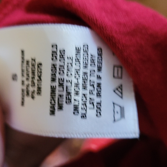 NWT Aeropostale Red Fit Flare Shirt Lace Up Dress S - Picture 5 of 5